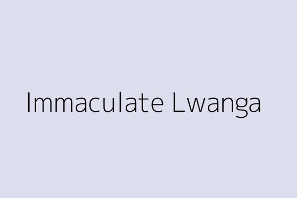 Immaculate Lwanga